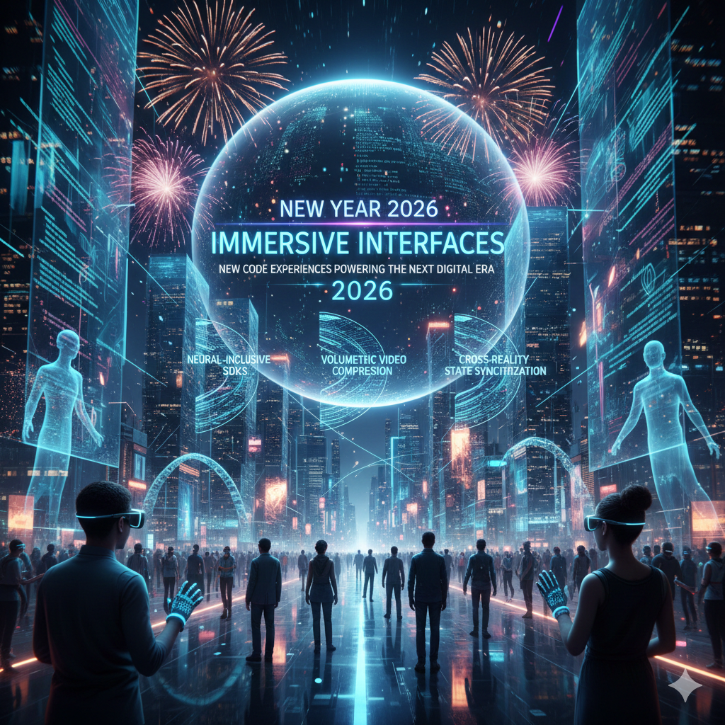 New Year 2026 Immersive Interfaces—New Code Experiences Powering the Next Digital Era