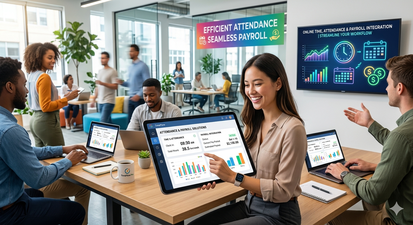 Online Time and Attendance Software with Payroll Integration