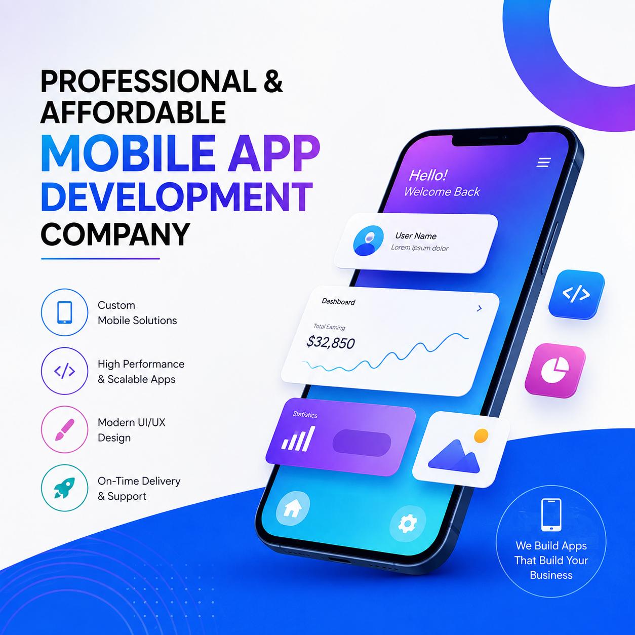 Professional & Affordable Mobile App Development Company