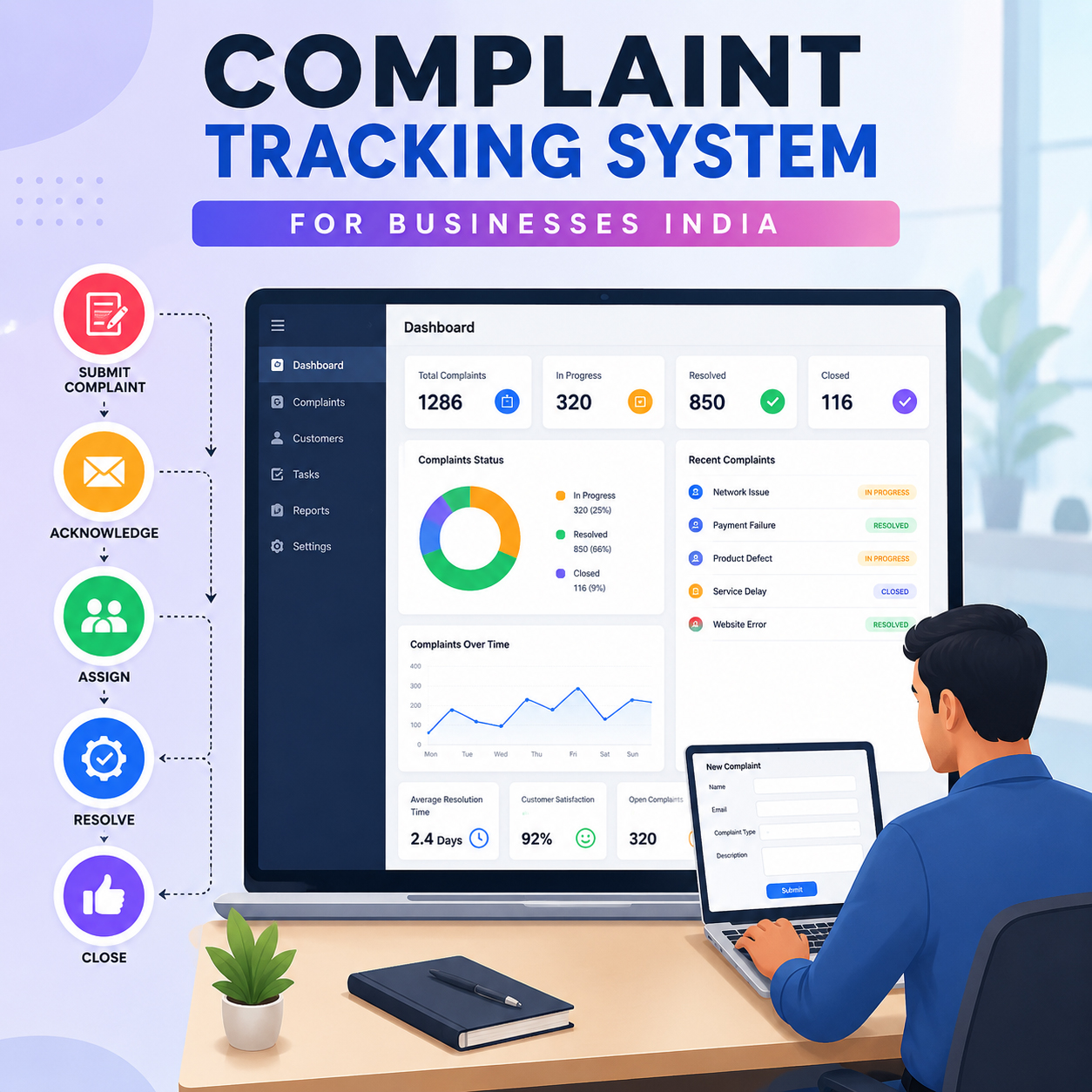 Complaint Tracking System for Businesses India