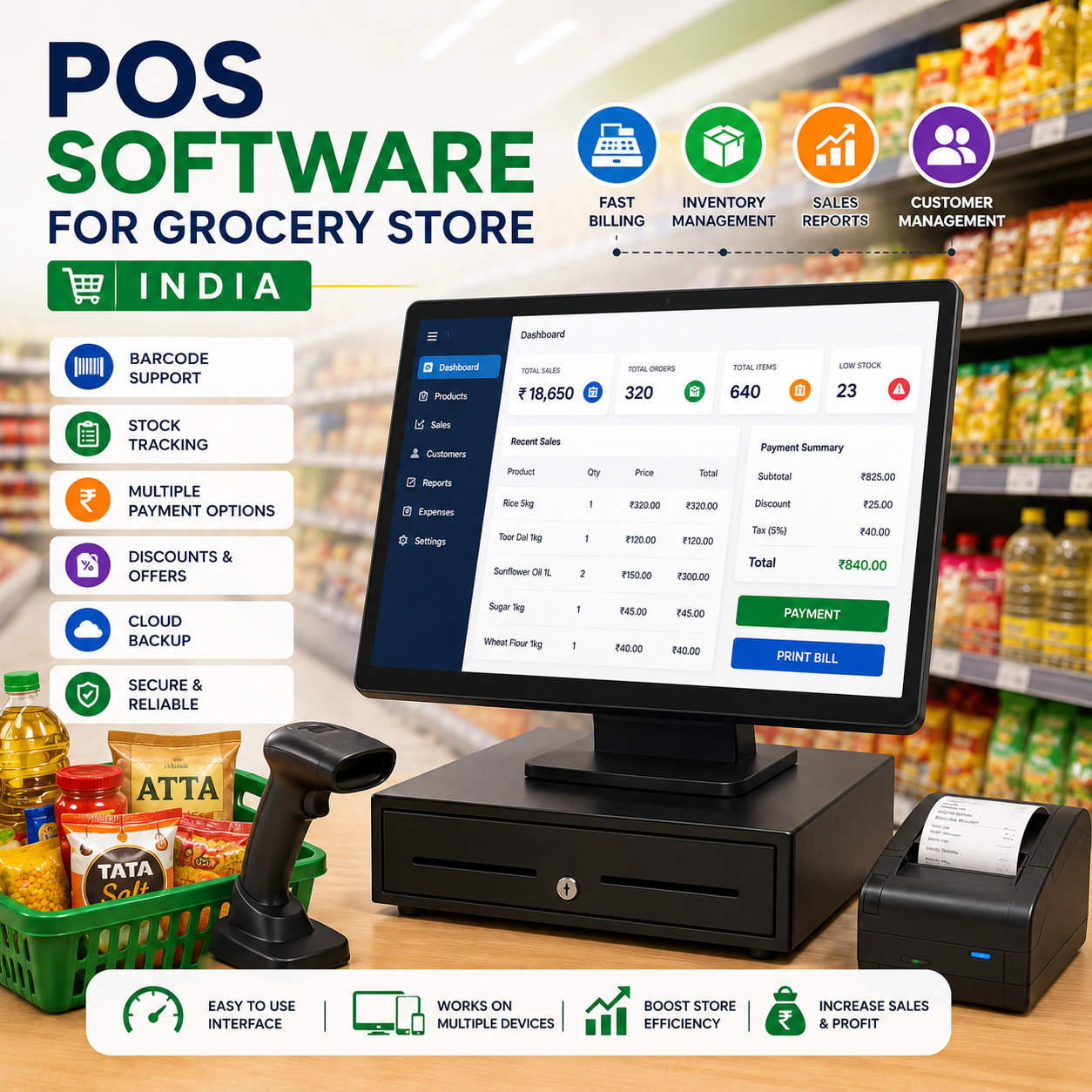 POS Software for Grocery Store India