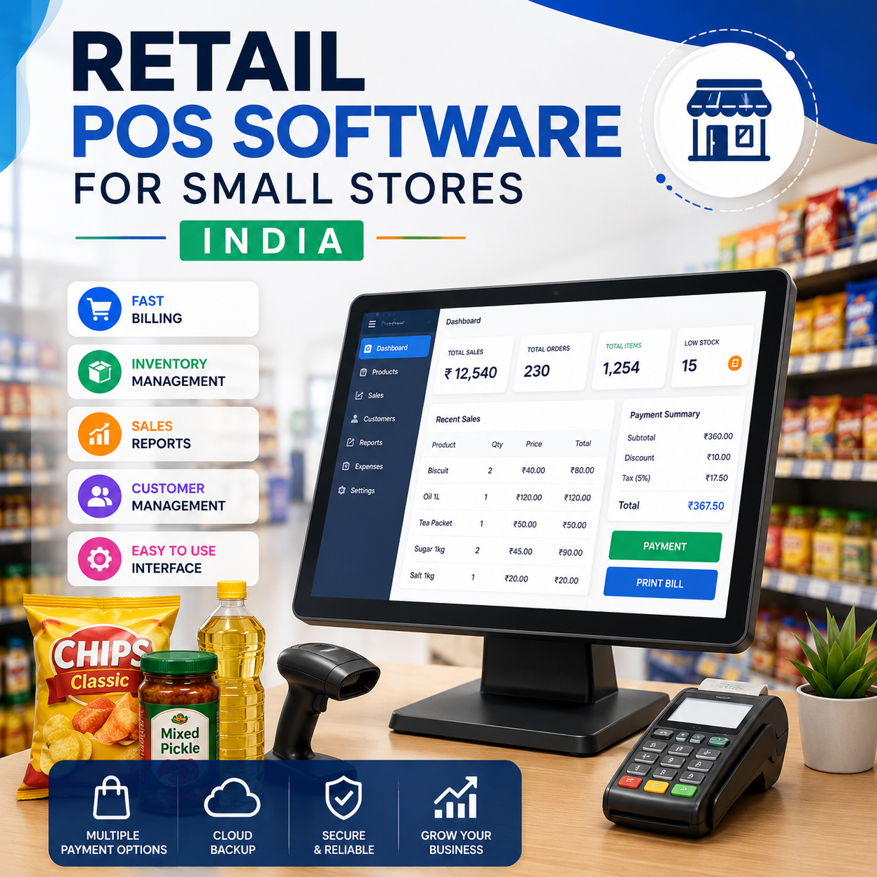 Retail POS Software for Small Stores India